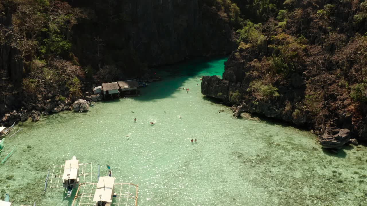 热带岛屿Busuanga，巴拉望，菲律宾视频素材