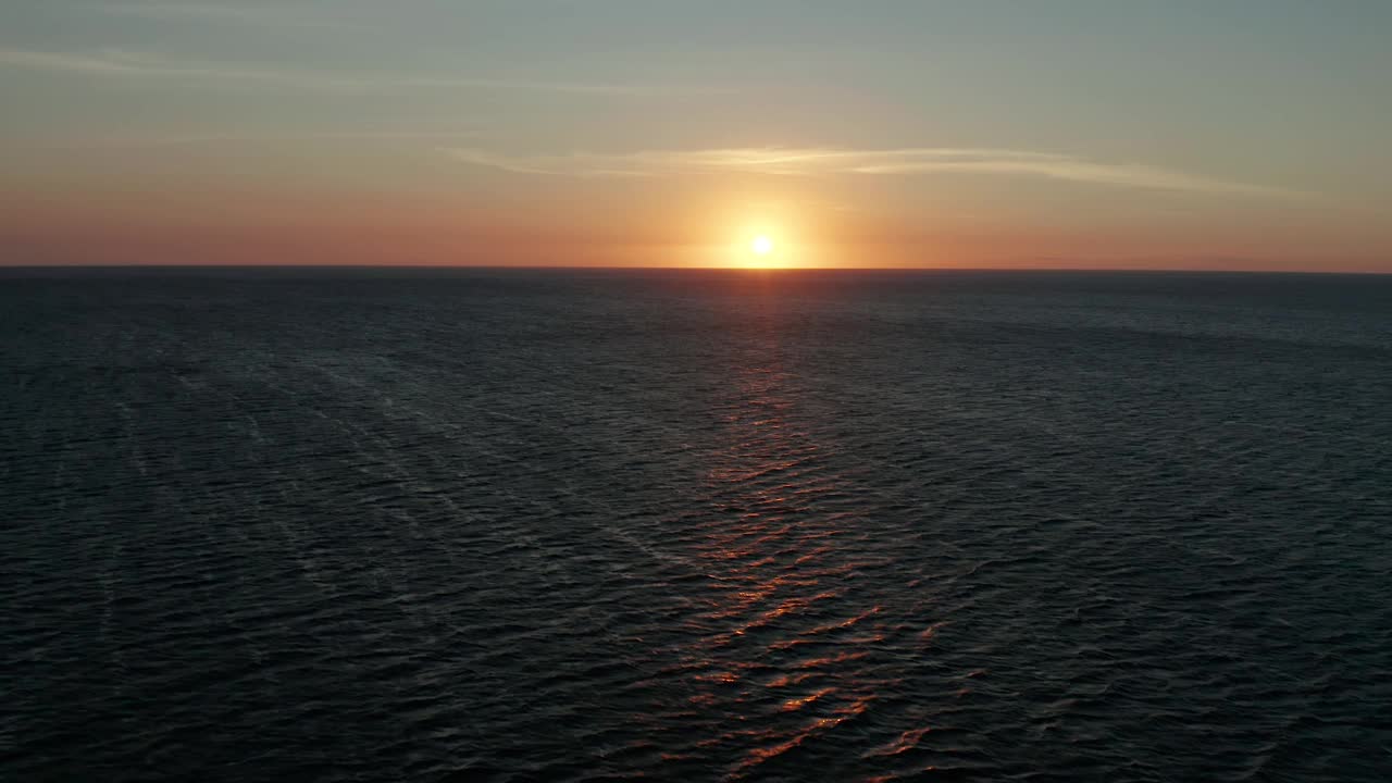 海上日落视频素材