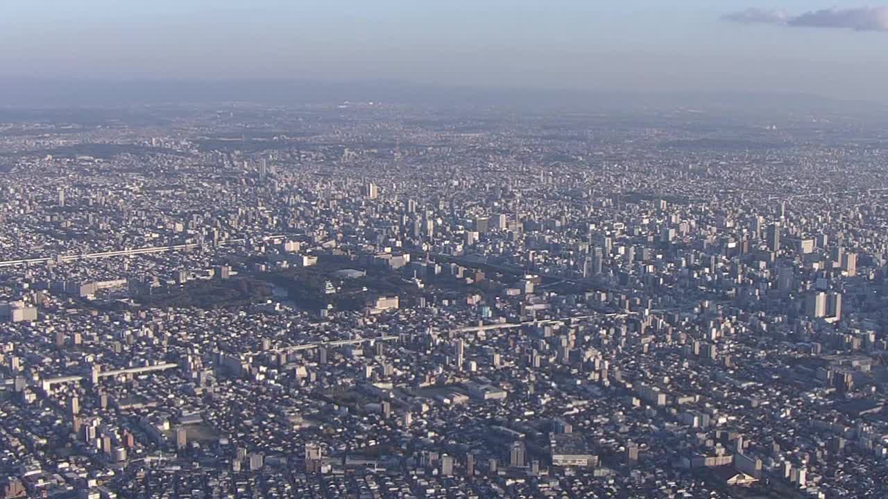 日本爱知市名古屋LS的AERIAL视频素材