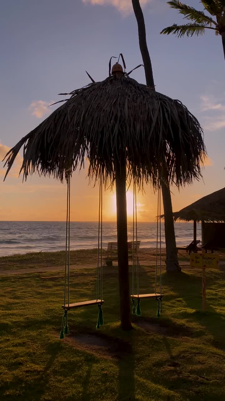 Porto de Galinhas 海滩的日出视频素材