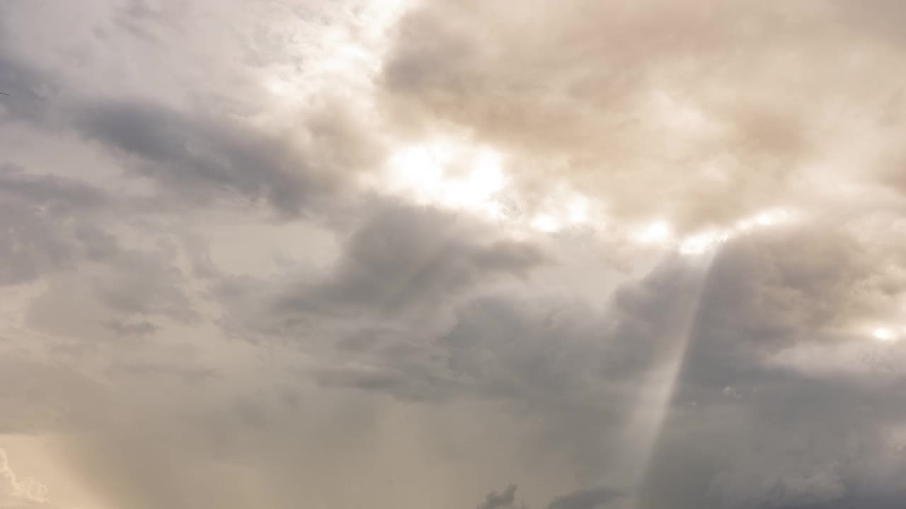 雷暴雨云时间流逝视频素材