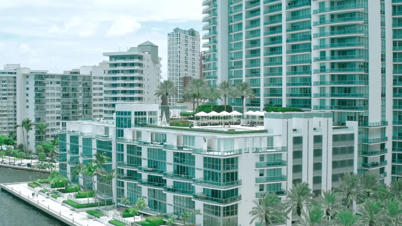 Brickell温泉——空中视频素材