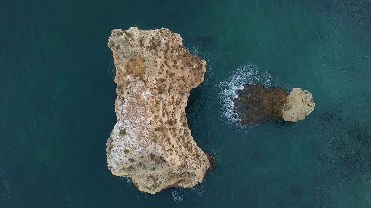 从上面看小岛视频素材