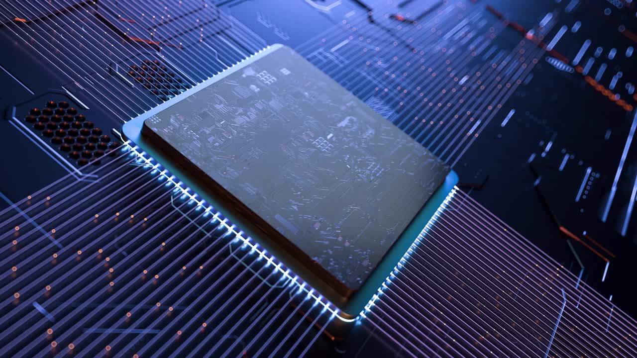 数据通过CPU,3d渲染视频素材