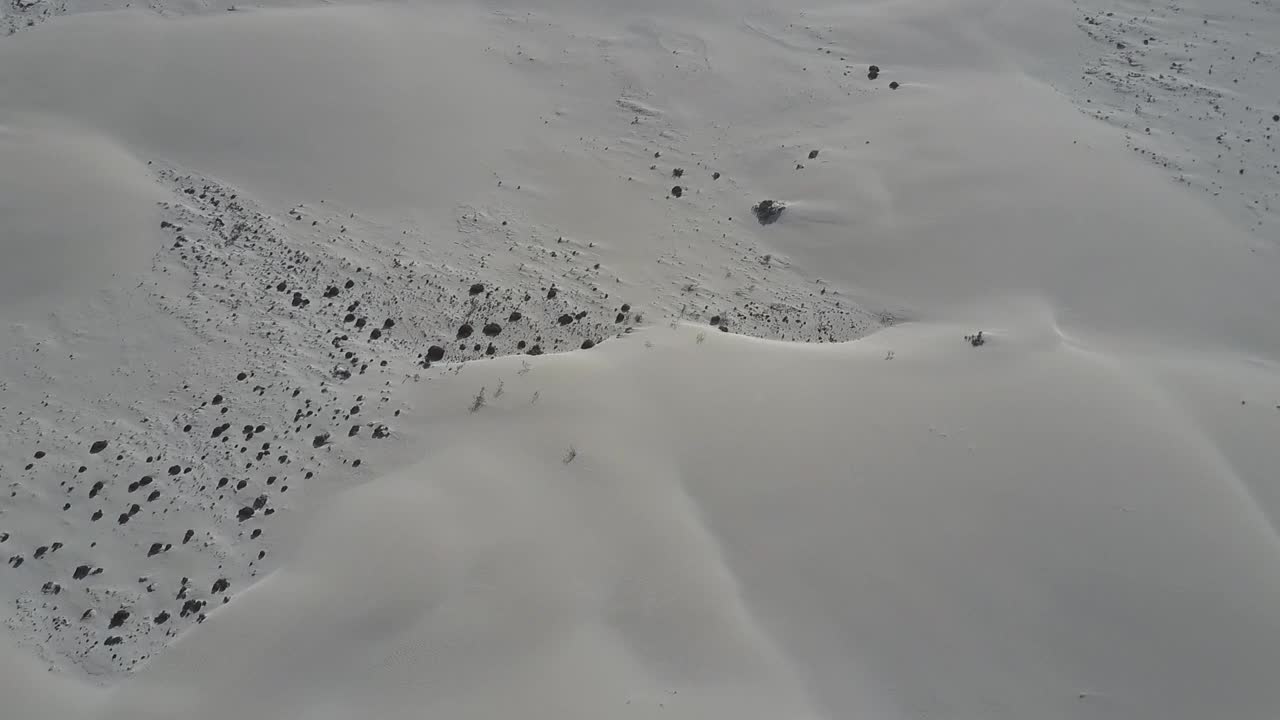 沙漠景观与山的背景视频素材