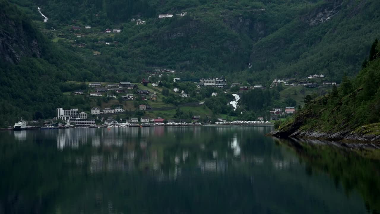 峡湾景观视频素材