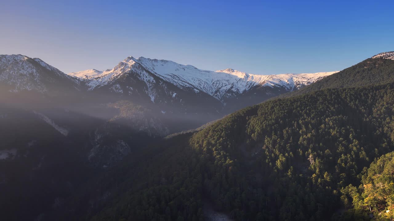 森林和山视频素材