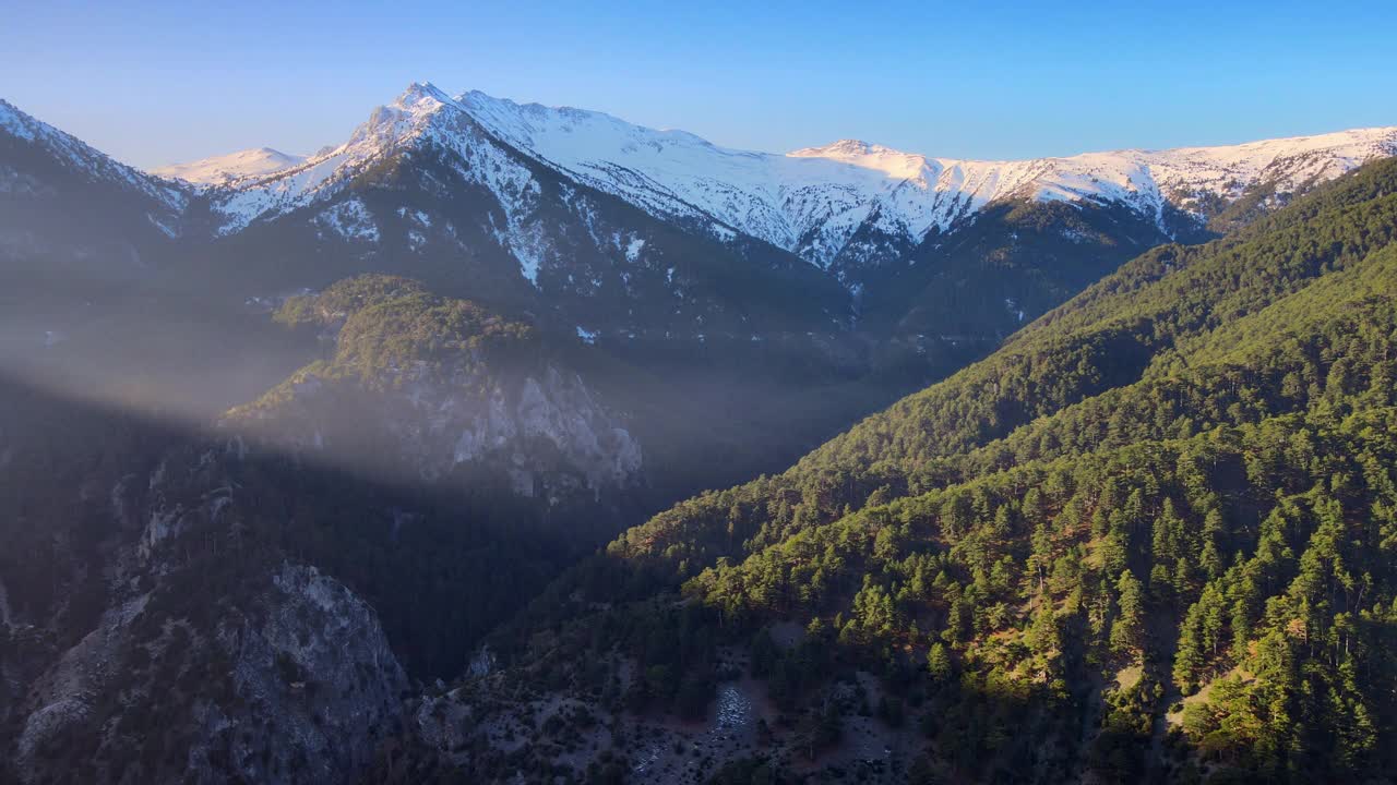 森林和山视频素材