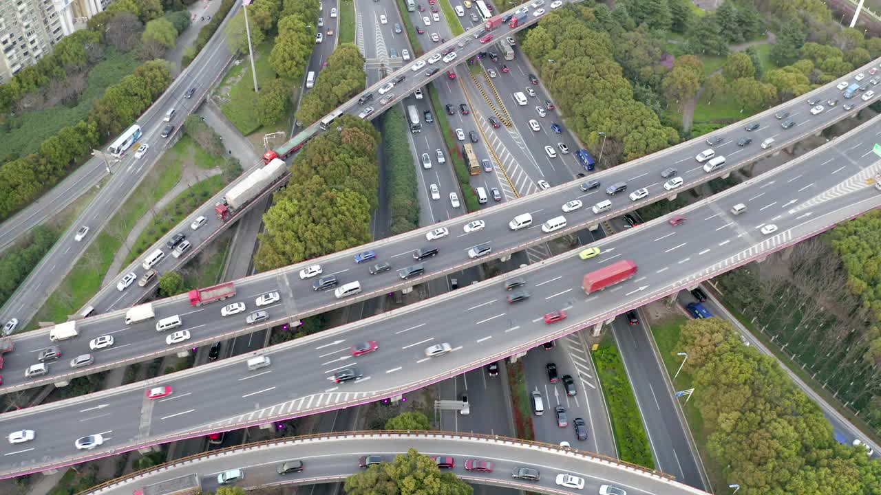 上海城市立交桥视频素材