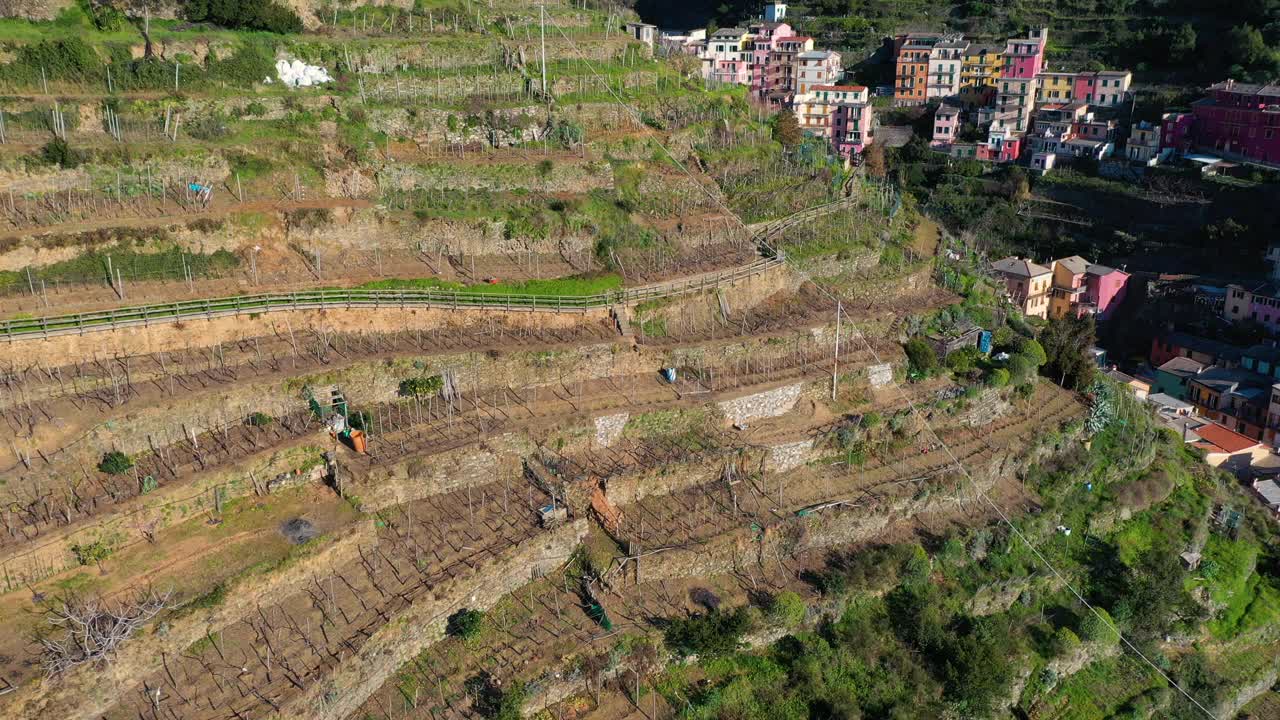 意大利利古里亚五渔村的马纳罗拉村视频素材