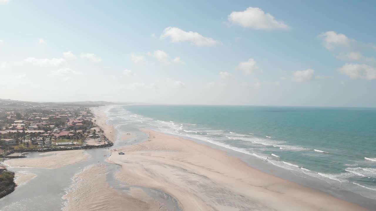 Praia do Presídio, Ceará，巴西-航拍图片(无人机)视频下载