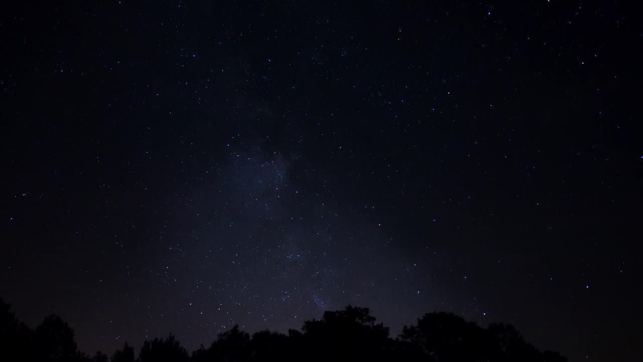 有流星的夜空银河视频素材