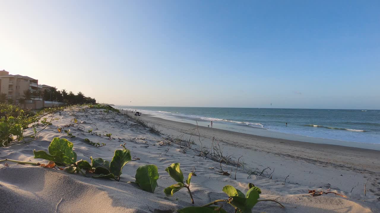 Praia do Presídio, Ceará，巴西-航拍图片(无人机)视频素材