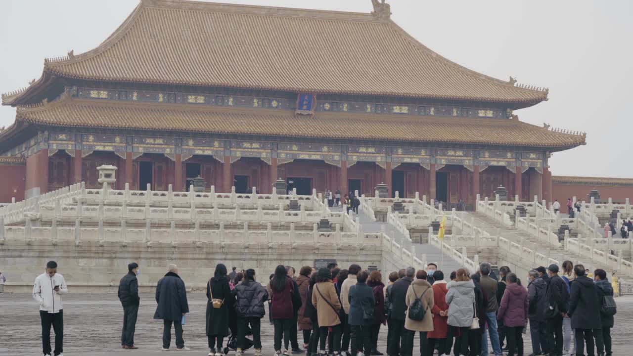 中国北京的紫禁城。视频素材