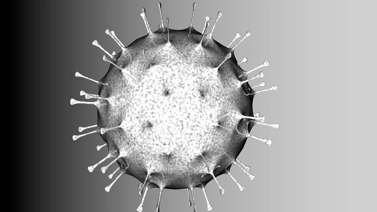 Covid-19冠状病毒正在运动。视频素材