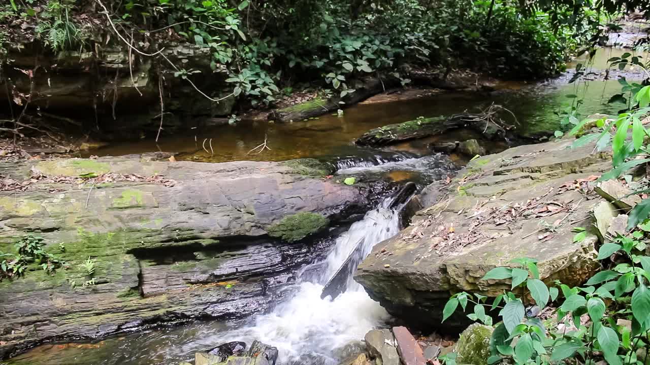 河水从河里奔流而出视频下载