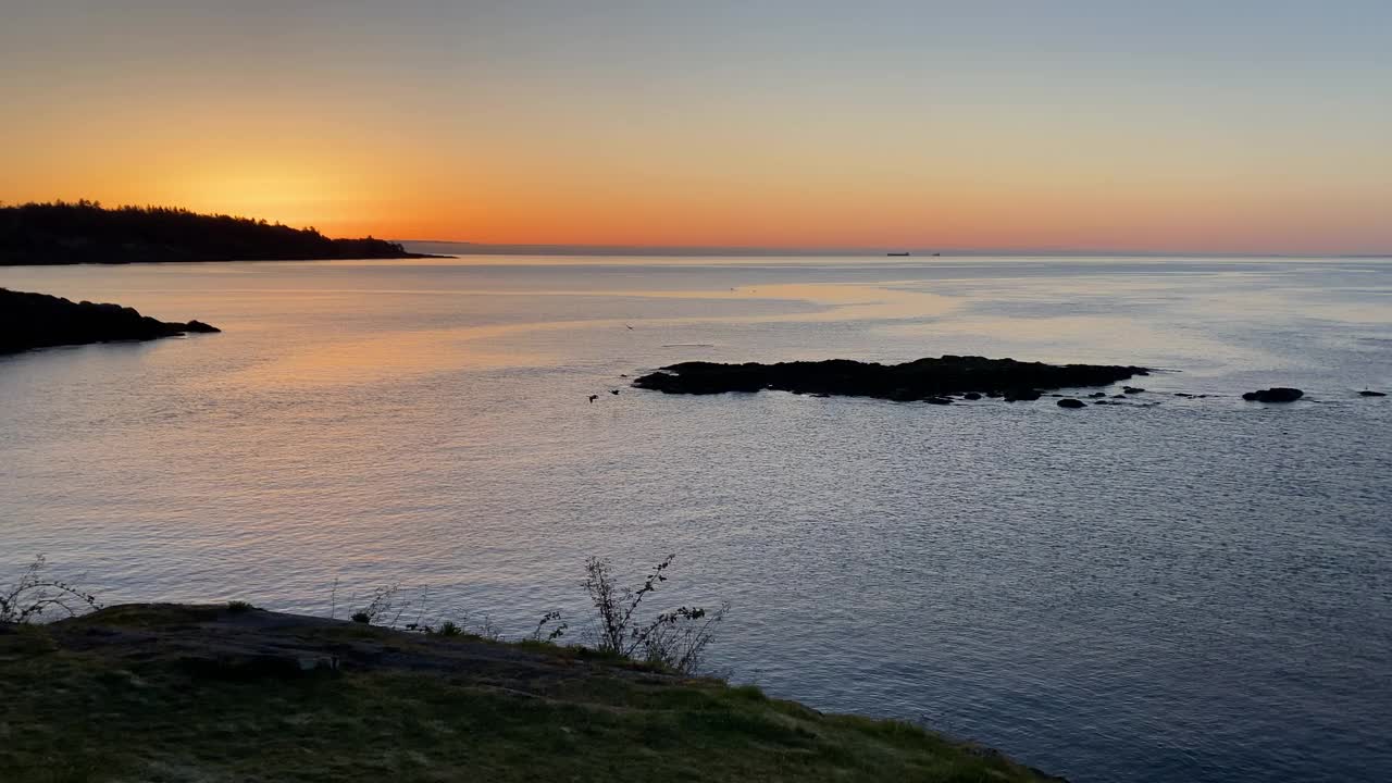 胡安·德卢卡海峡的日出视频素材