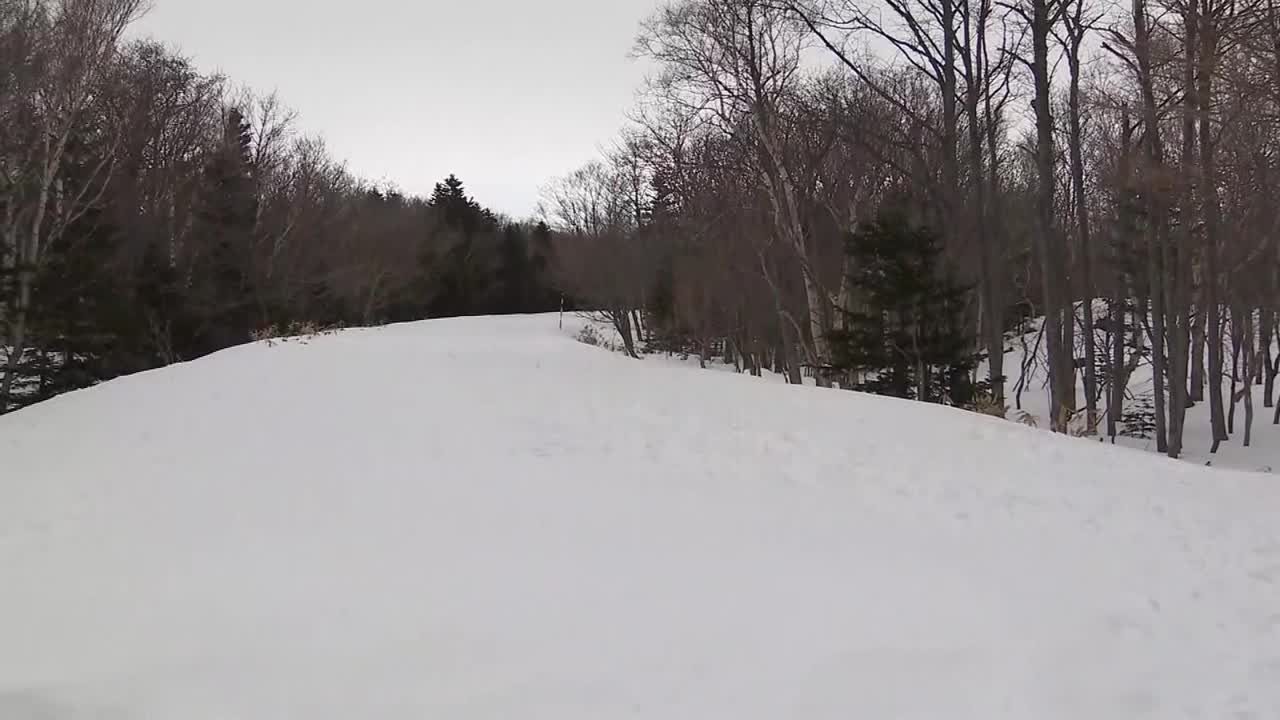 在工作的扫雪机，北海道，日本视频素材