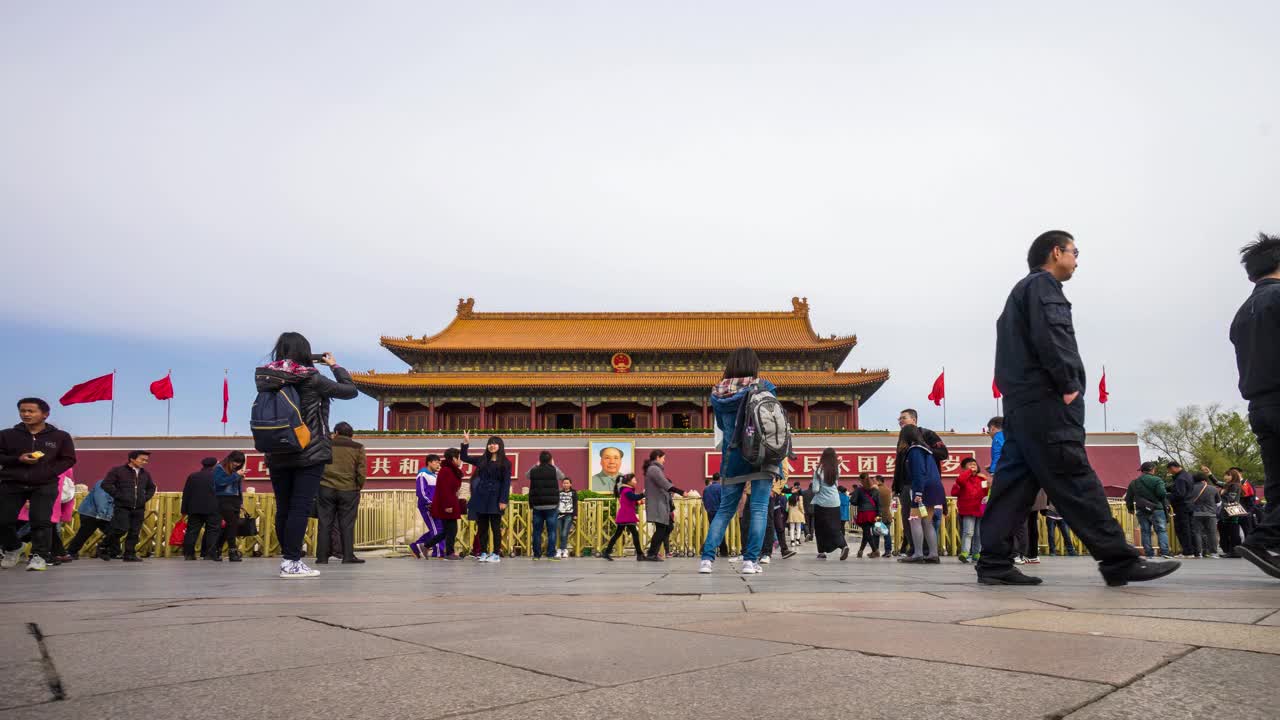 中国北京的天安门或天安门视频素材