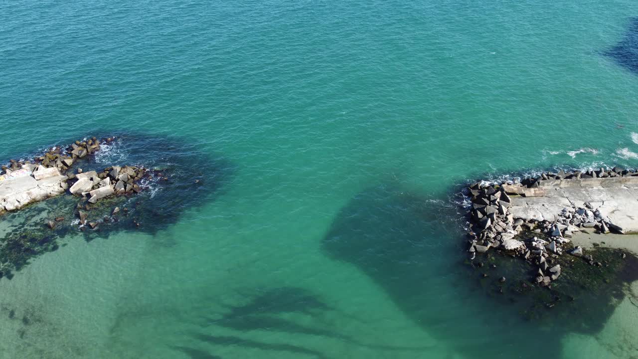 黑海海岸鸟瞰图视频下载