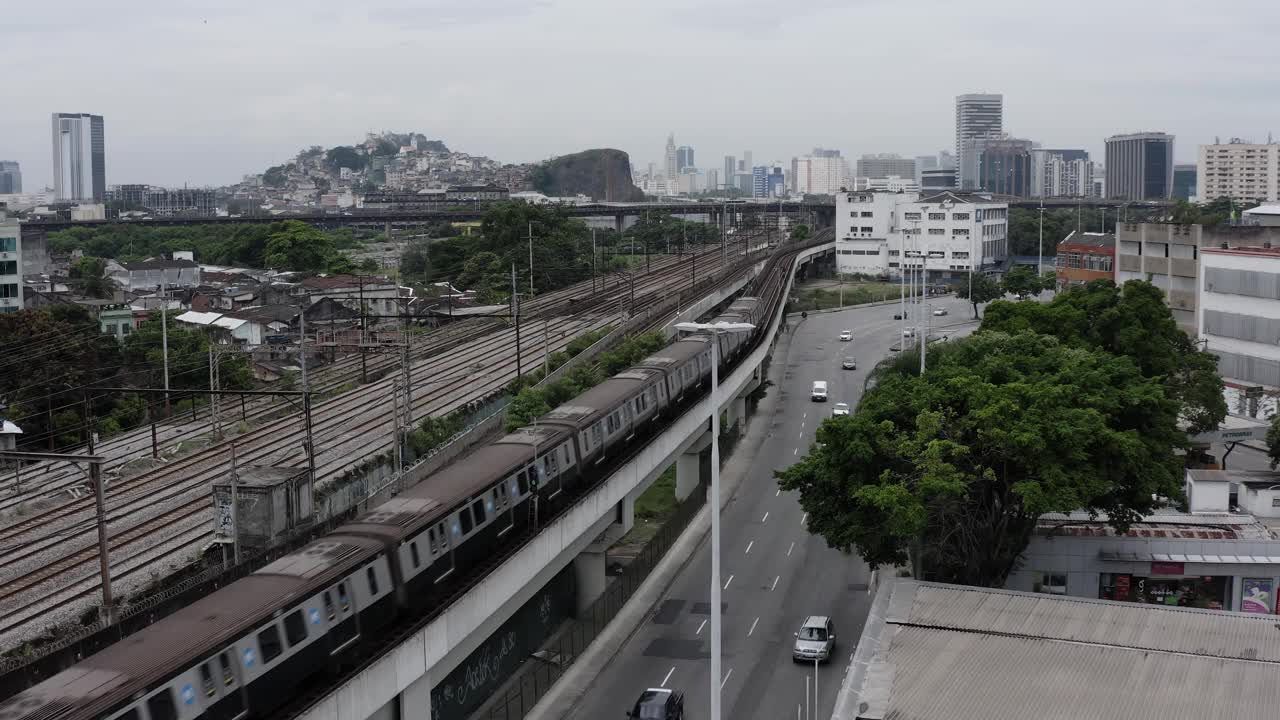 巴西里约热内卢市，径向奥斯特大道。视频素材