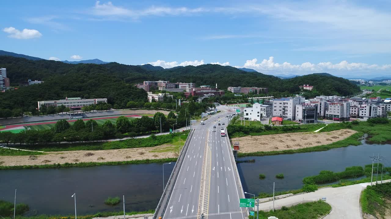 庆北大学尚州校区，韩国庆北尚州市视频素材