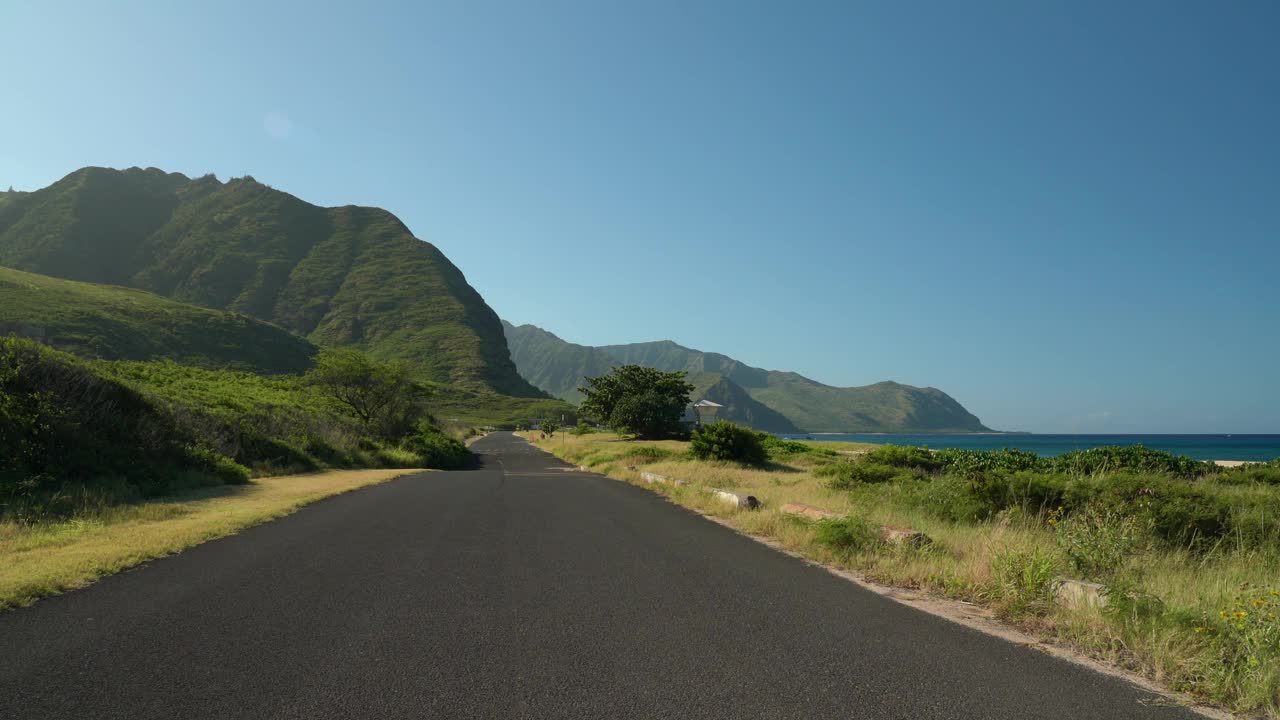 Keawaula海滩，横滨湾，夏威夷瓦胡岛视频下载