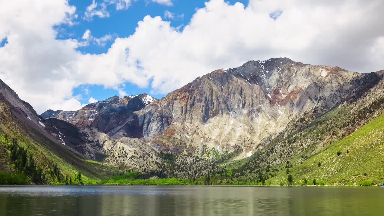 山湖景观时间推移视频素材