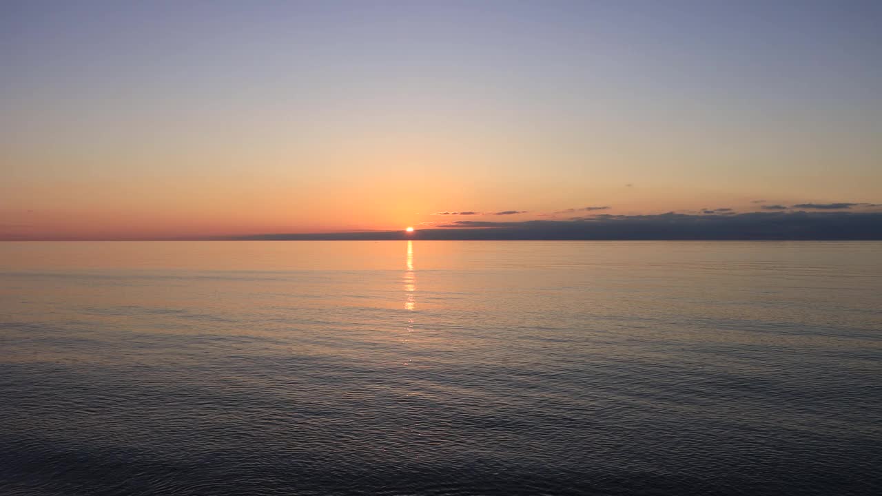 海边美丽的日落视频素材