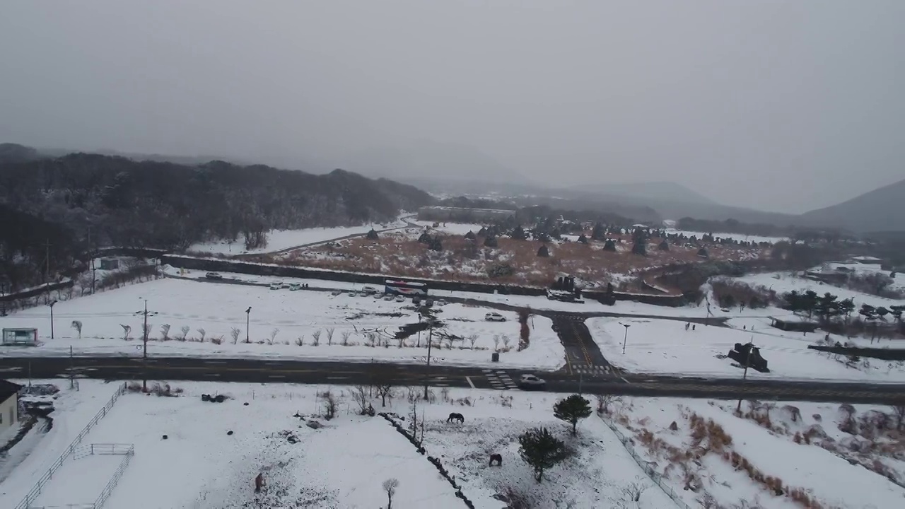 济州岛九川郡的济州岛石头公园/济州岛，韩国济州岛视频素材