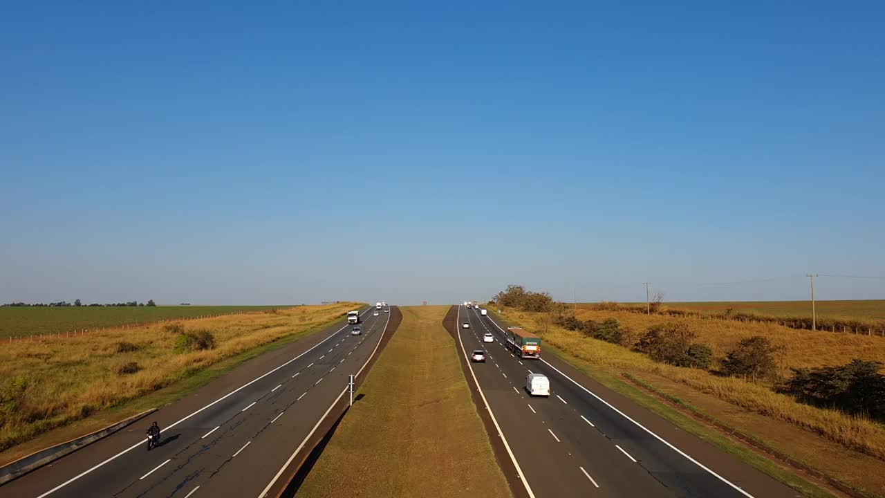 多车道公路视频素材