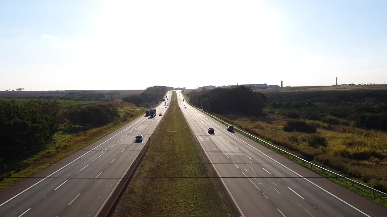 多车道公路视频素材