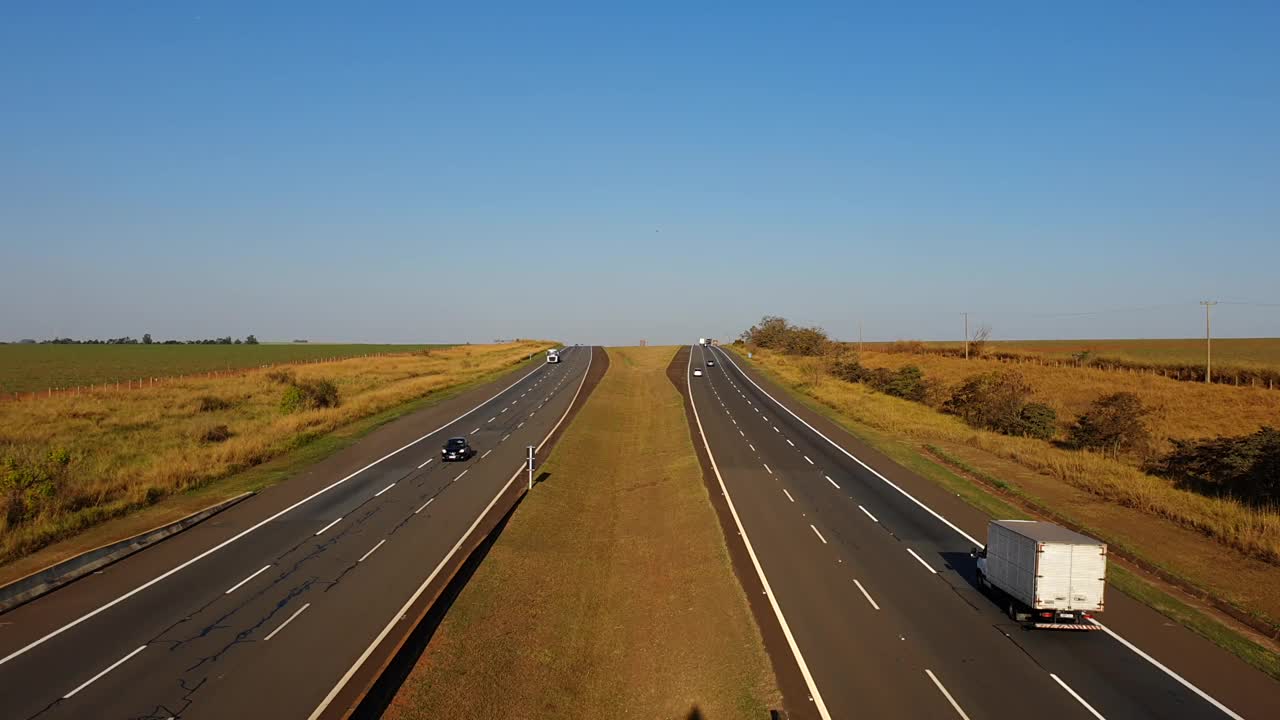 多车道公路视频素材