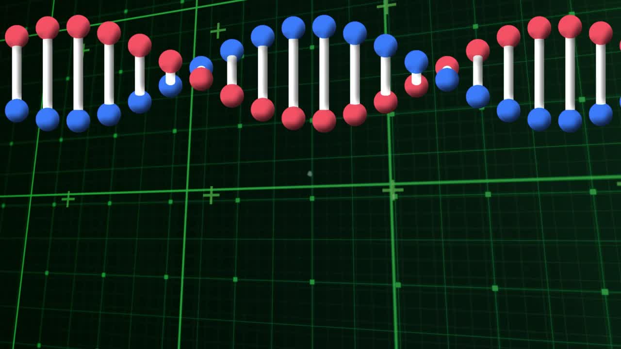 用dna链处理数据的动画视频素材