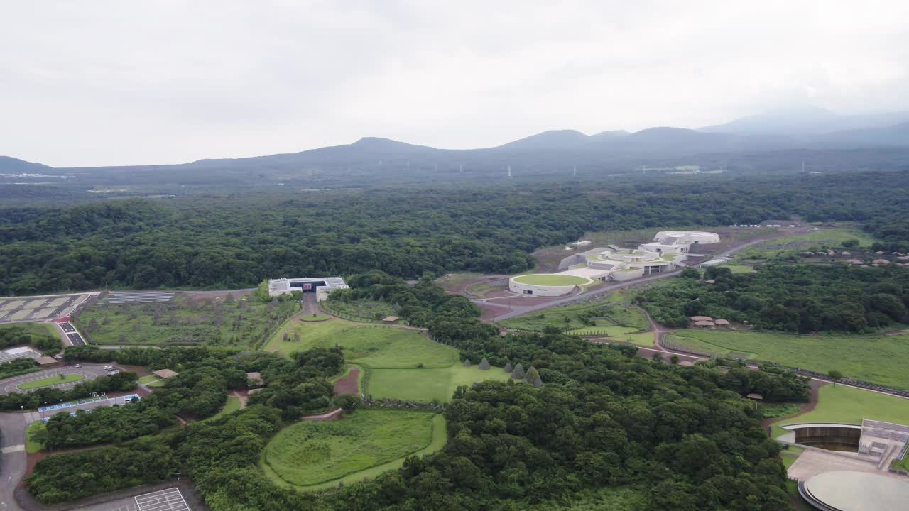 韩国济州岛，九川郡济州岛石园的秋景视频素材