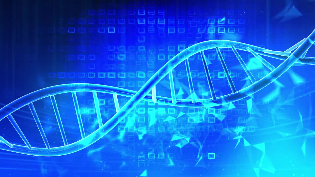 医学研究基因组dna链视频素材