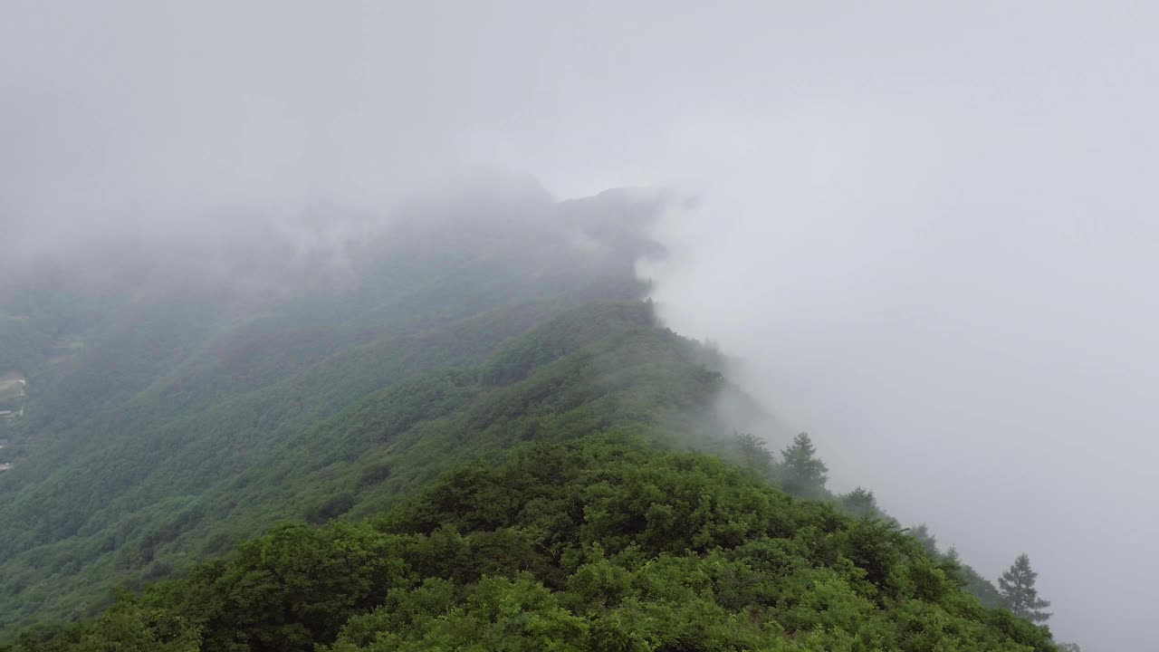 全罗南道求礼郡智日山亨济峰云海视频素材