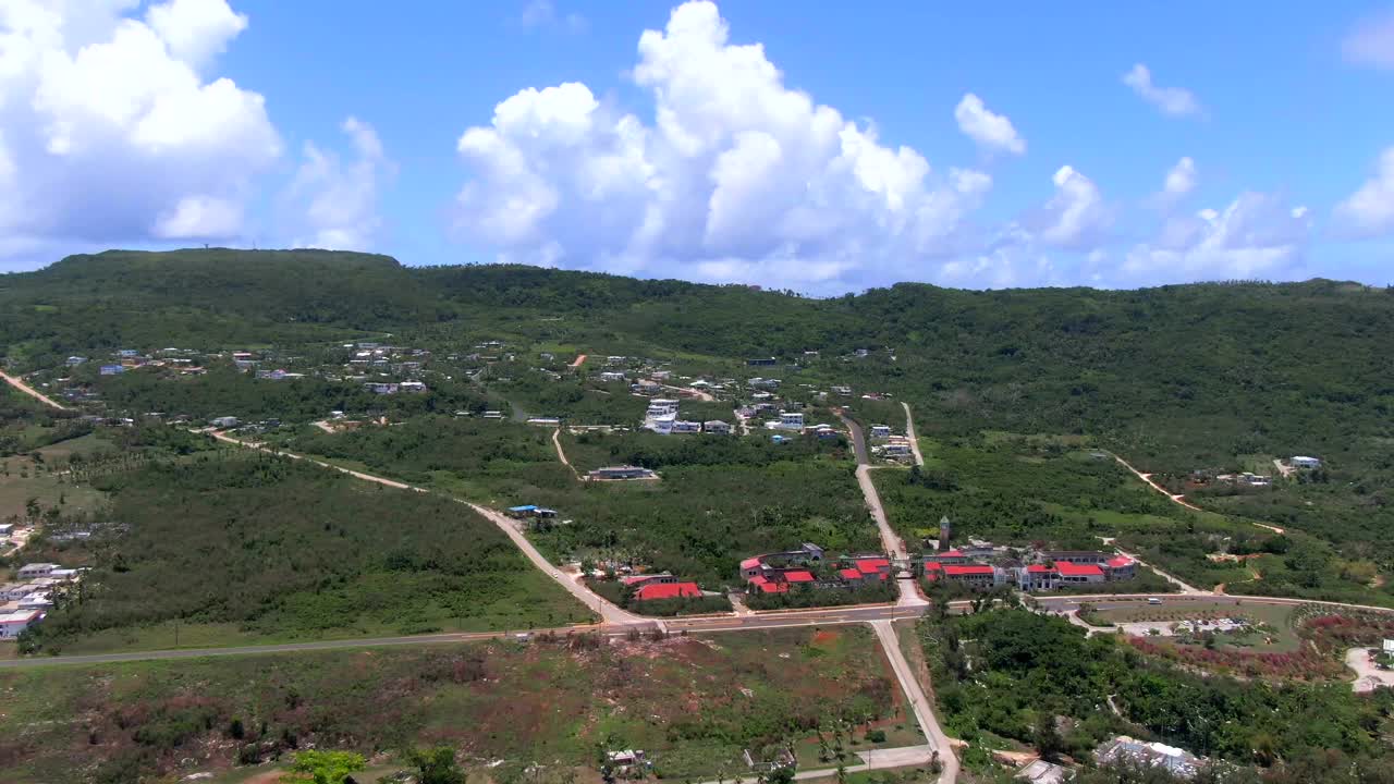 村庄/塞班岛，北马里亚纳群岛的风景视频素材