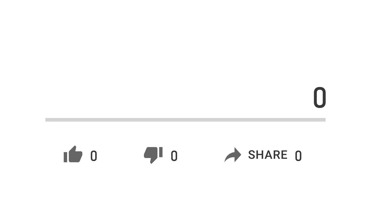 增加数字计数器的意见，喜欢，分享或不喜欢的反馈观看视频。社交媒体网络应用。病毒式社交媒体网络营销。广告。追随者的通知。视频素材