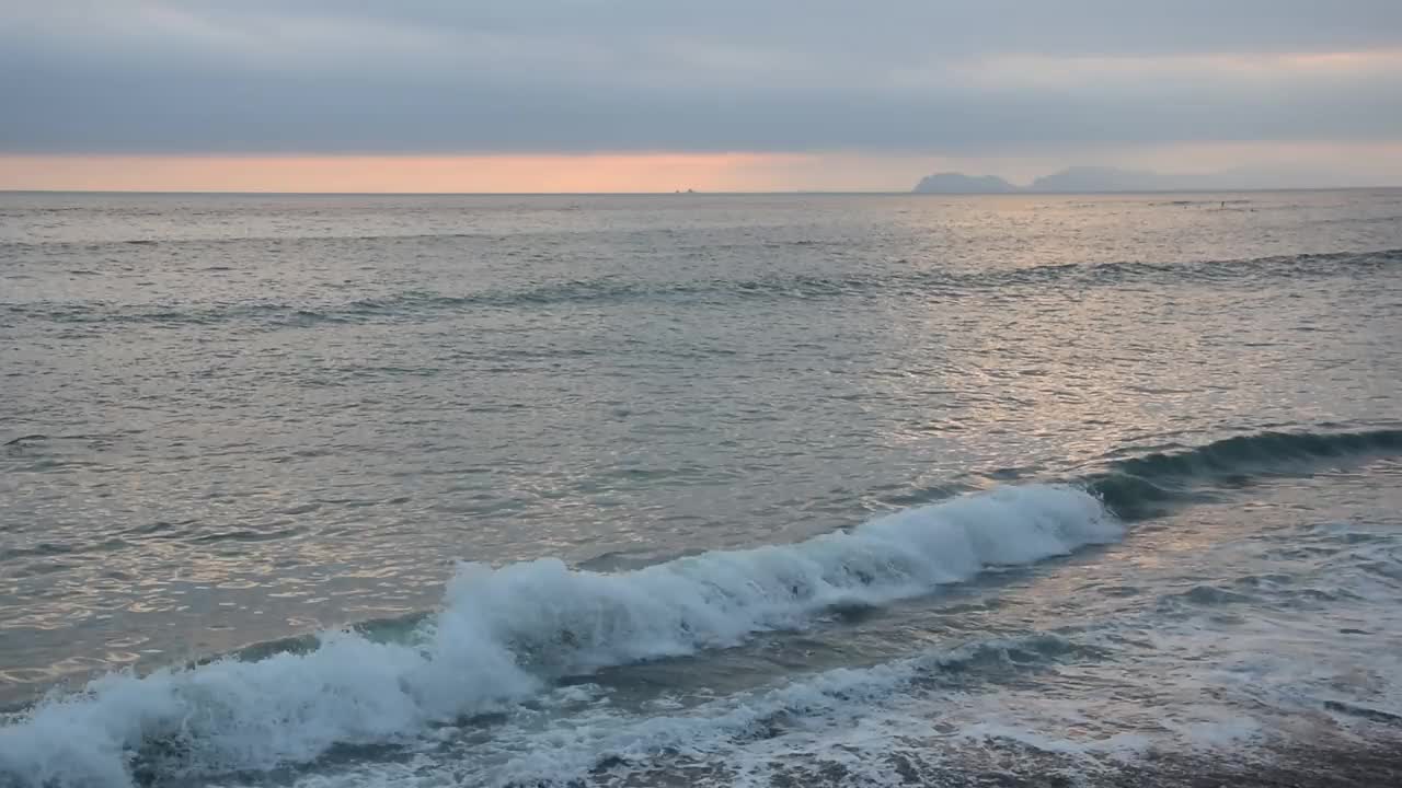 海黄昏视频素材