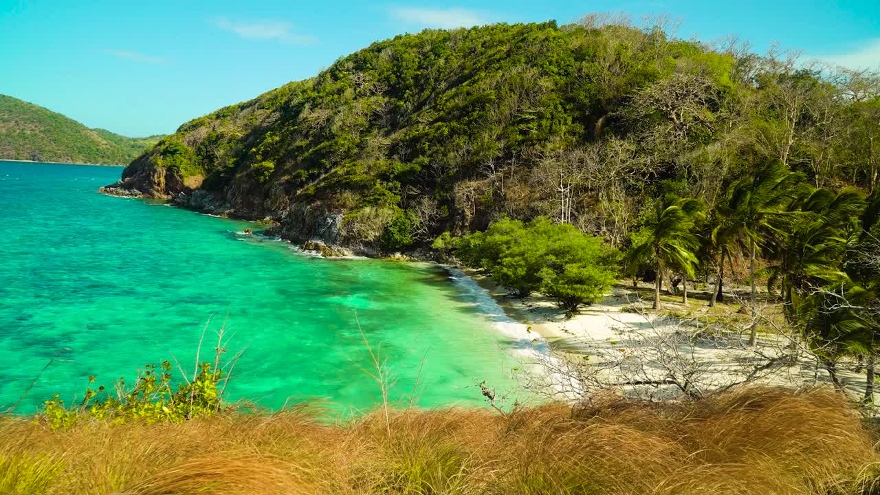 海景，美丽的海滩视频素材