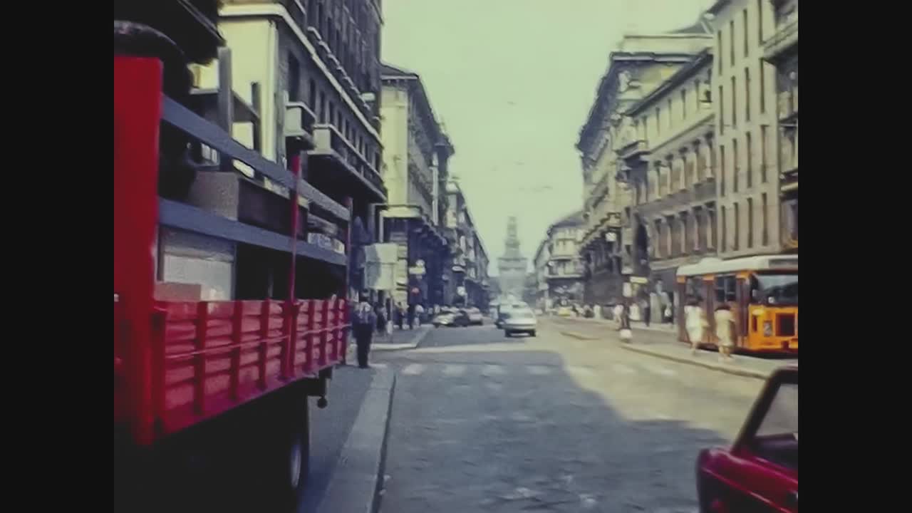 米兰1975，米兰街景2视频素材