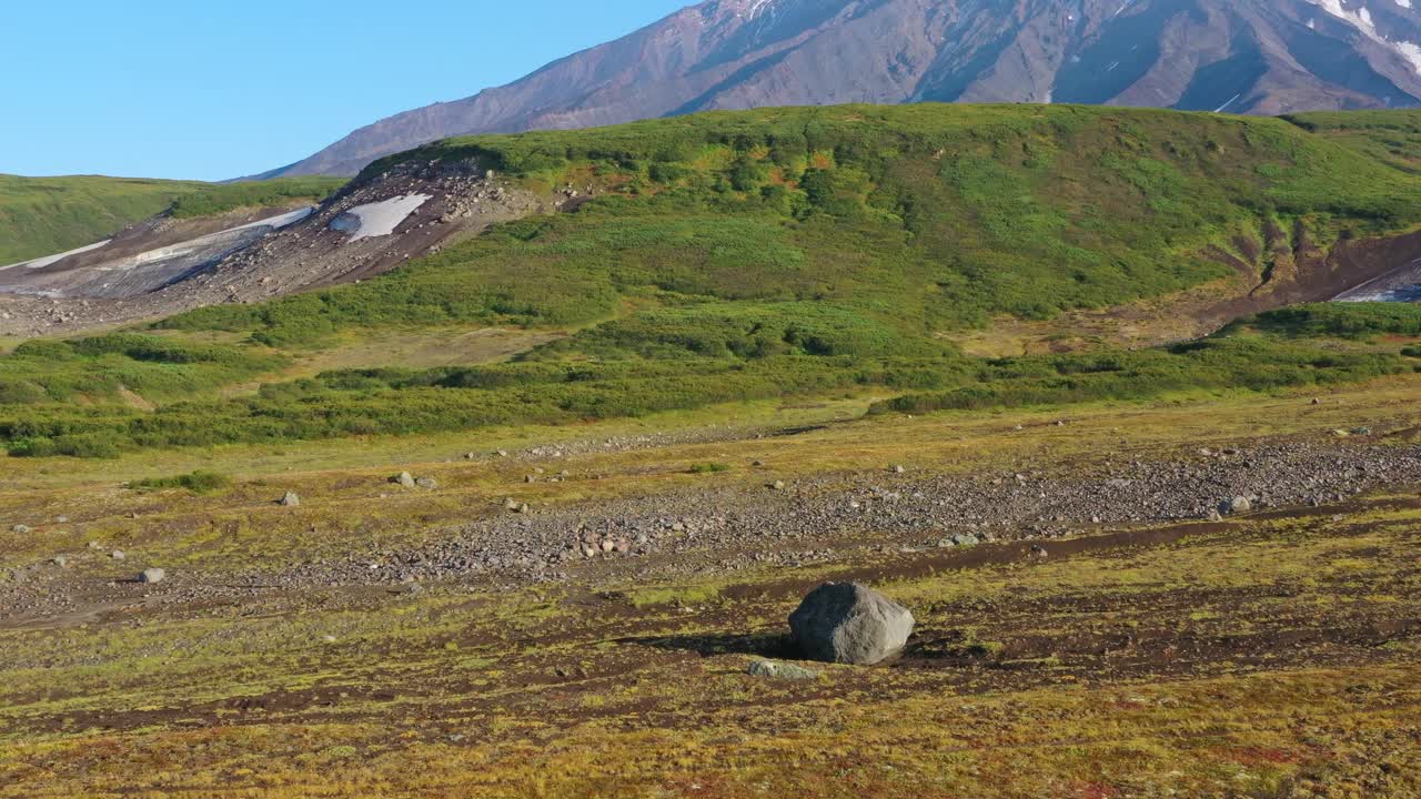 堪察加半岛的科里亚克斯基火山视频素材