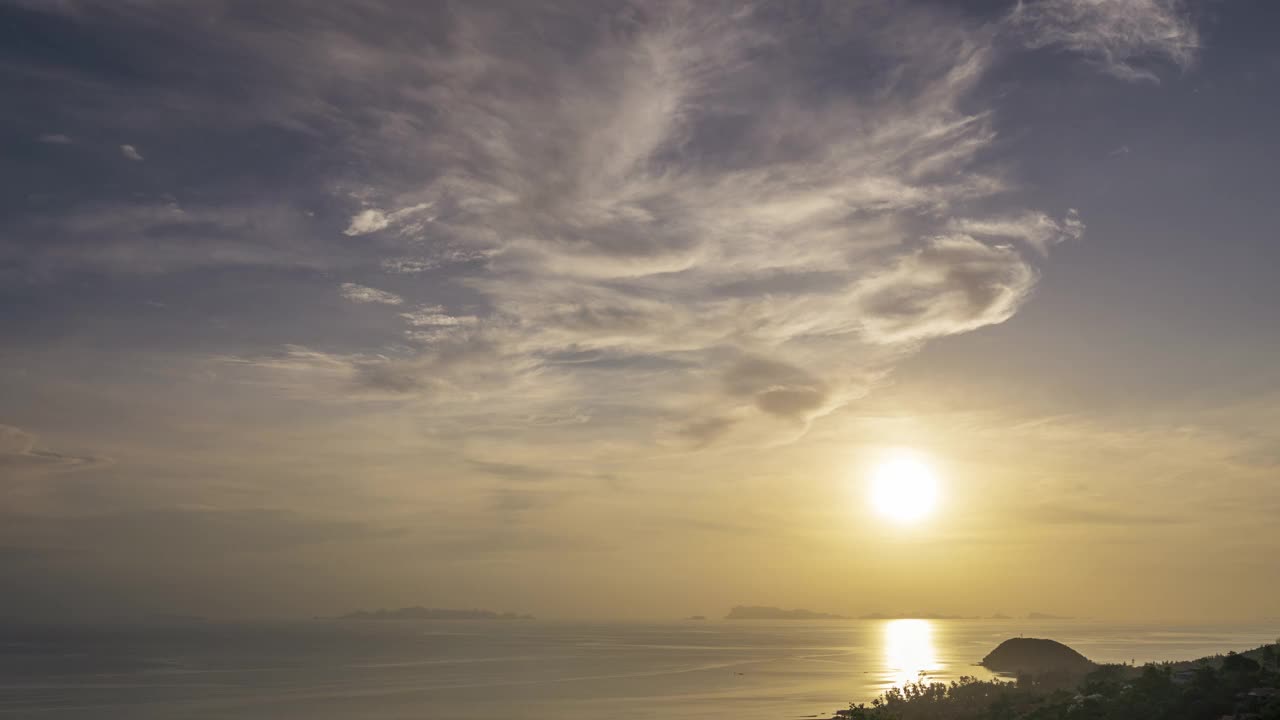 日落云在海上股票视频视频素材