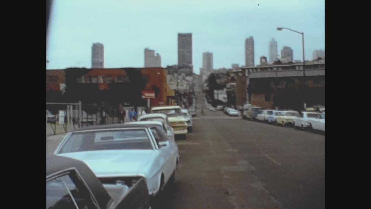 旧金山1972年，旧金山街景视频素材