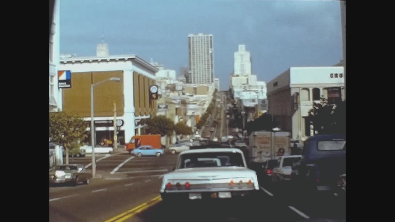 旧金山1972年，旧金山街景视频素材