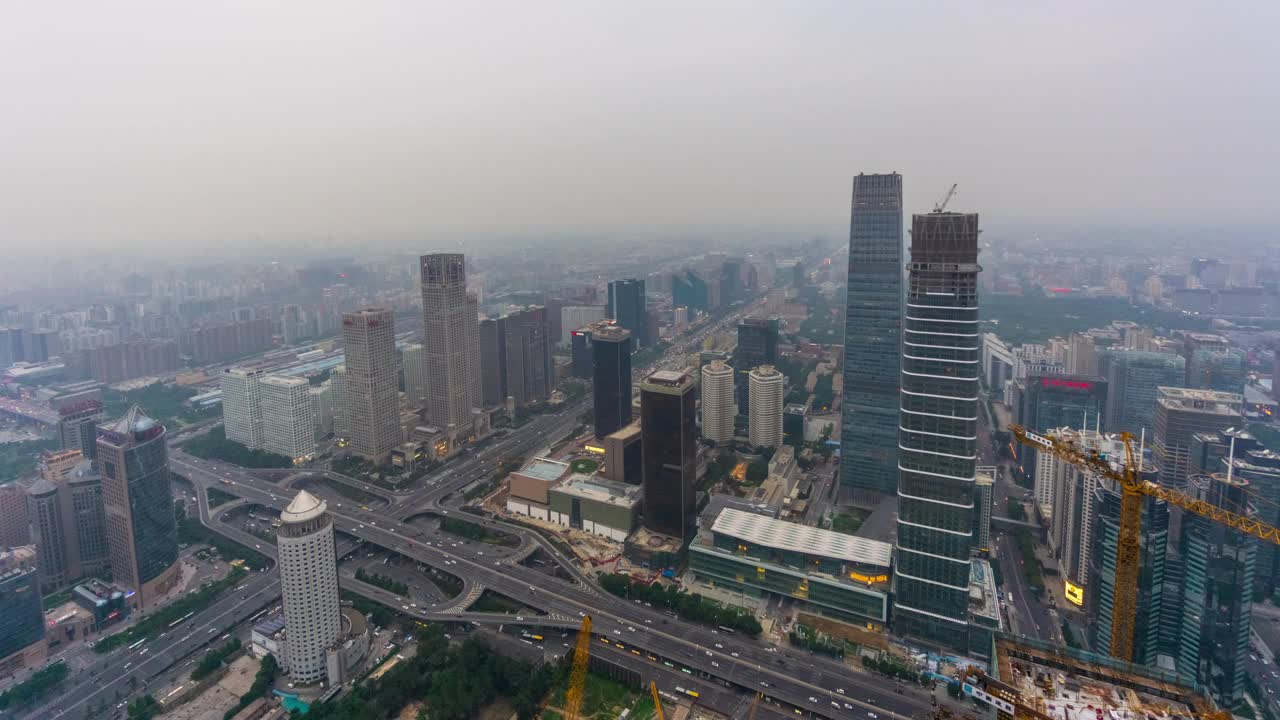 夜景鸟瞰图视频素材