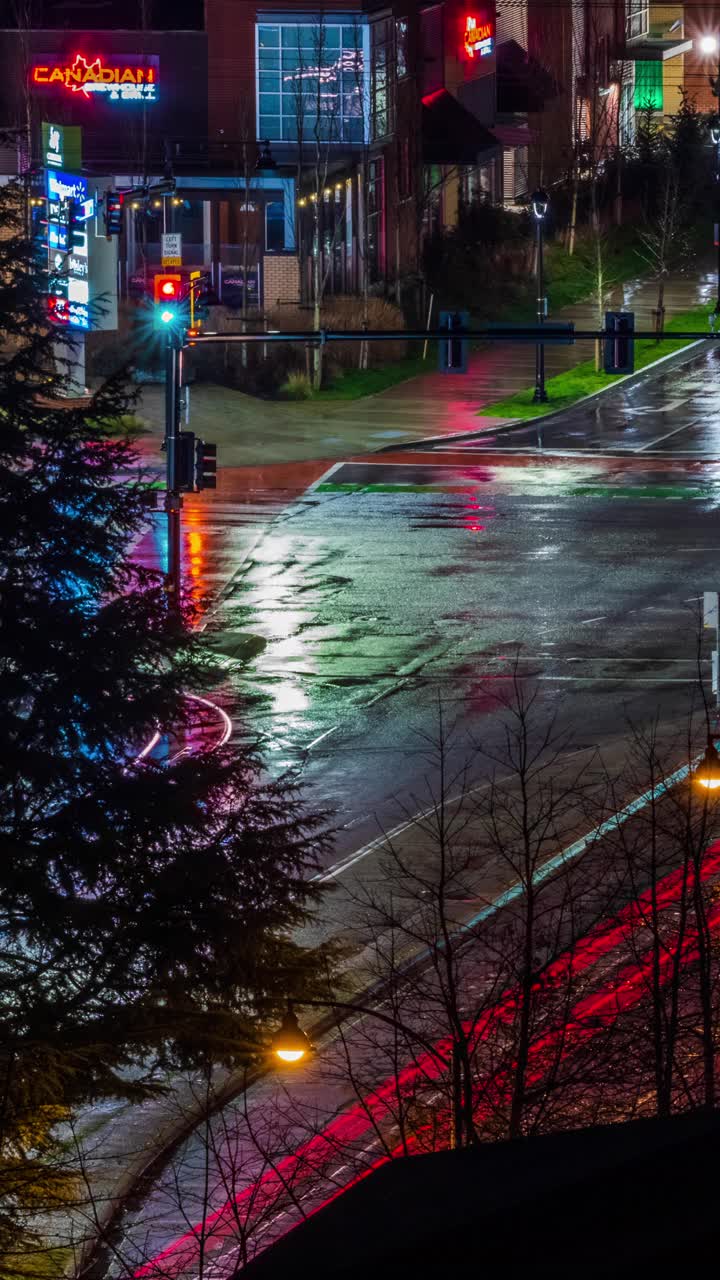 夜景鸟瞰图视频素材