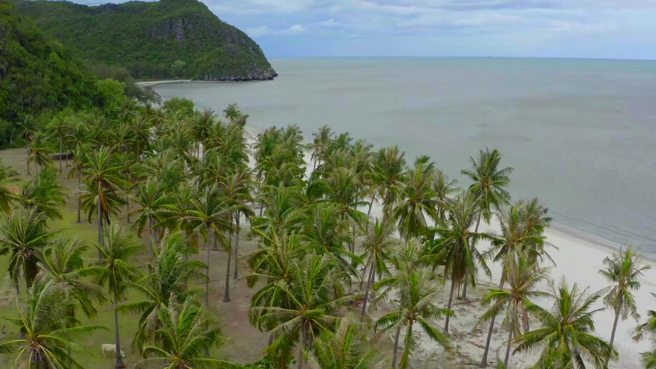 泰国Prachuap Khiri Khan国家公园的佛州海滩视频素材