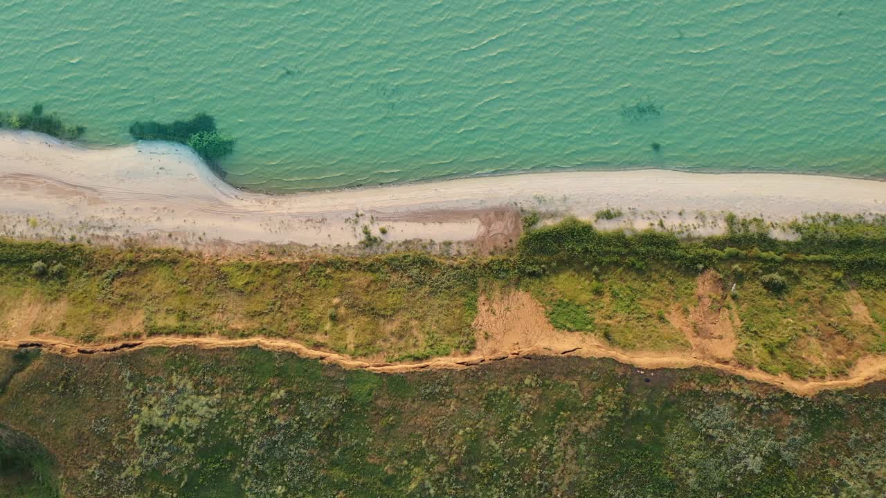 海岸。鸟瞰图视频素材